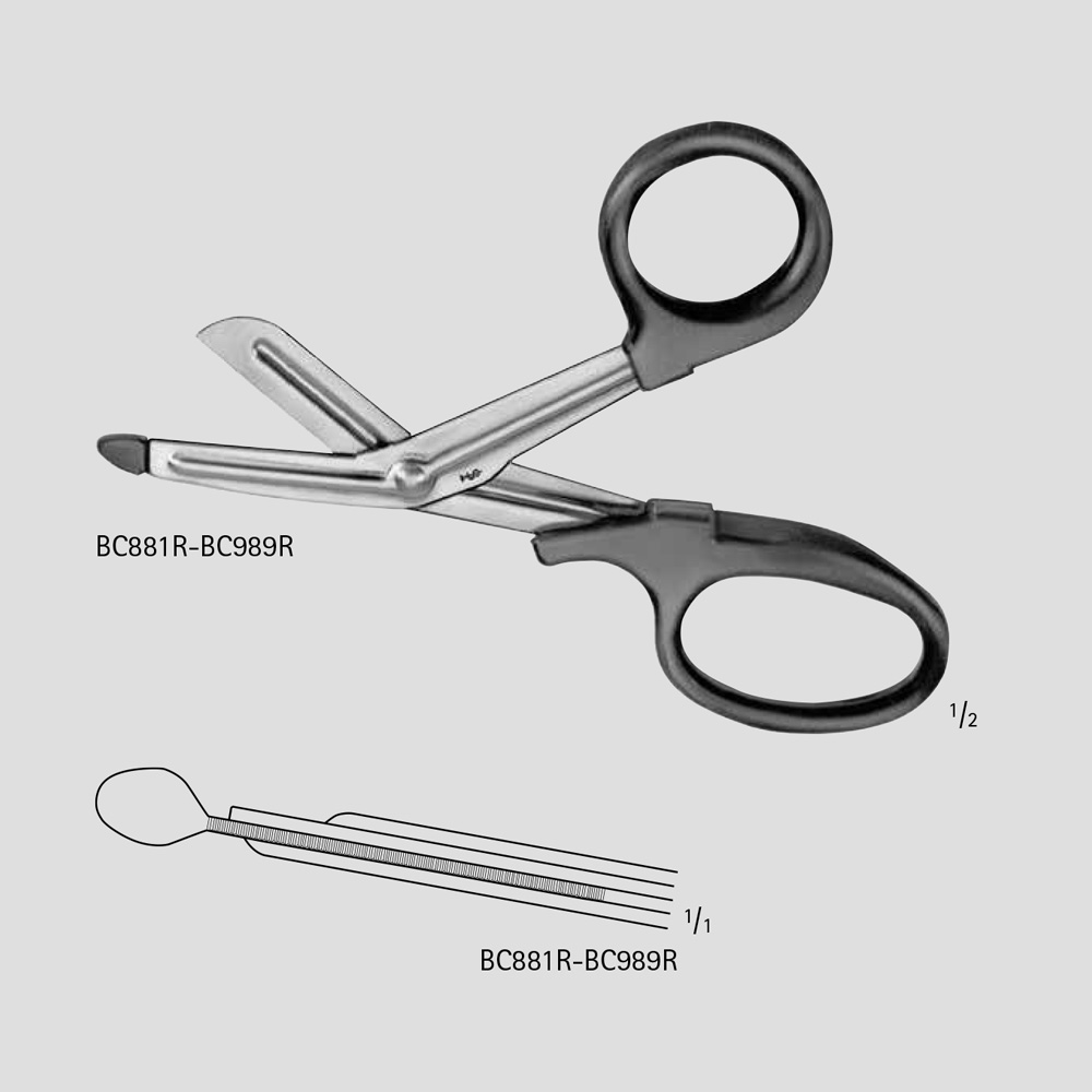 Universal Bandage Scissors, W/ One Large Ring, Serrated – Dr. Simon